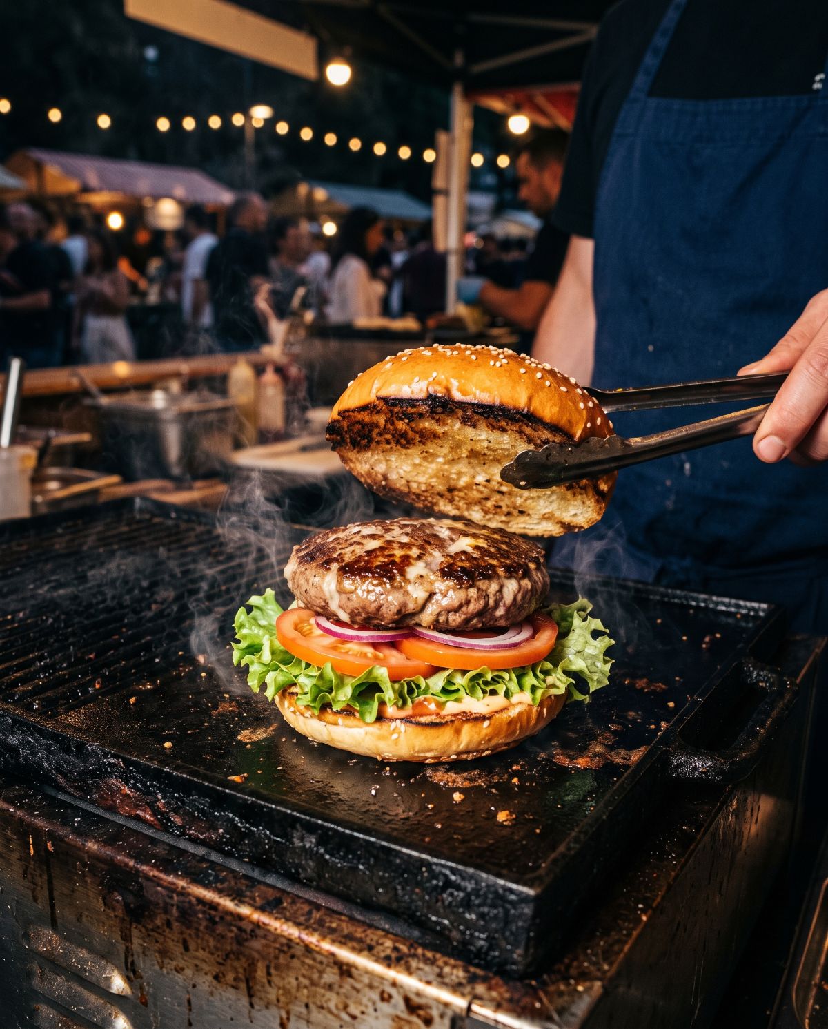 Näf-Hamburger vom Grill